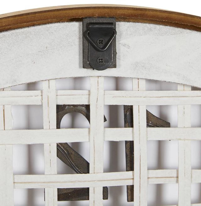 Deco Marche White 24” Grid Mesh Wall Clock-3