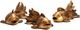 Crestview Collection Koi 3-Piece Gold Statue Set-0