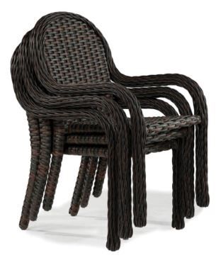 Lane Venture® South Hampton Tuscan Brown Stacking Dining Arm Chair-2