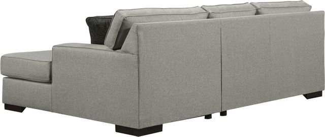 Benchcraft® Marsing Nuvella® 2-Piece Slate Right-Arm Facing Loveseat Sectional and Chaise-1