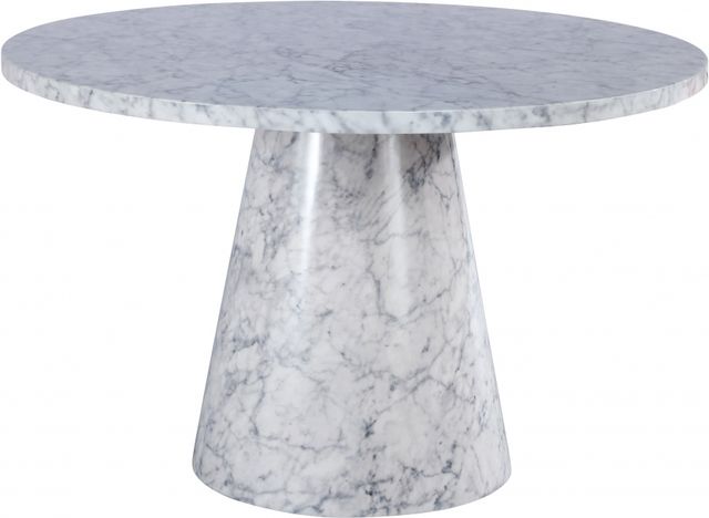 Meridian Furniture Omni White Faux Marble Dining Table-0