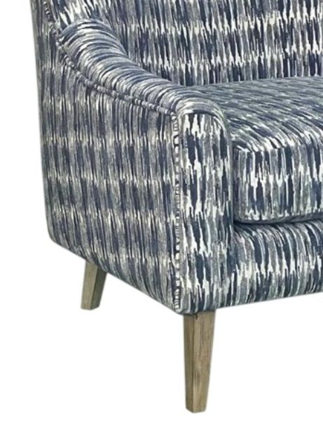 Bernards Elure Denim Accent Chair-1