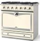La Cornue CornuFe´ 90 36" Ivory Slide In Dual Fuel Range-1
