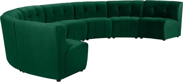 Meridian Furniture Limitless 8-Piece Green Velvet Modular Sectional-2