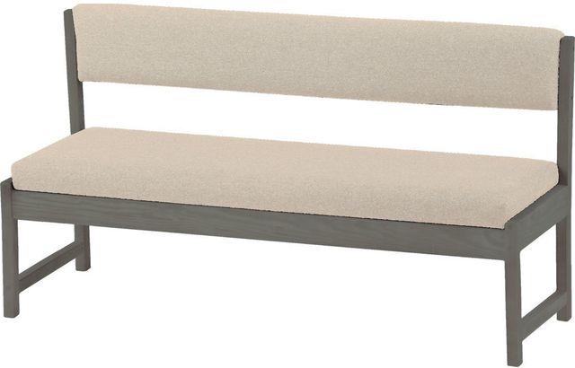 Crate Designs™ Furniture Graphite Bench with Back-0