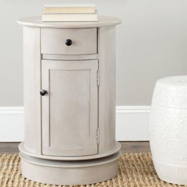 Safavieh Tabitha Vintage Gray Swivel Accent Table-4