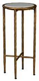 Furniture Classics Lindsay White Martini Table with Antique Gold Base-0