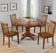 TEI Burnished Walnut Slat Back Side Chair-1