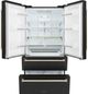 ZLINE Autograph Edition 36" 22.5 Cu. Ft. Fingerprint Resistant Black Stainless Steel Counter Depth French Door Refrigerator with Polished Gold Traditional Handles-1