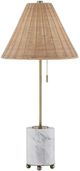 Forty West Judith Brass/White Buffet Lamp-2
