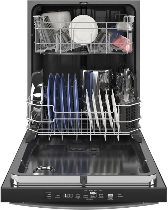 GE® Dry Boost™ 24" Stainless Steel Top Control Built-In Dishwasher-2