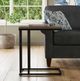 Flexsteel® Melody Brown Accent Table with Black Base-2