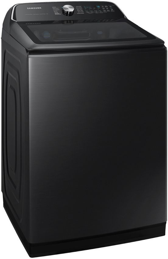 Samsung 5.4 Cu. Ft. Brushed Black Agitator Top Load Washer-2