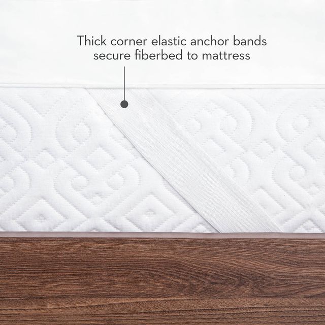 Malouf® Sleep Isolus® 3" Down Alternative King Mattress Topper-4