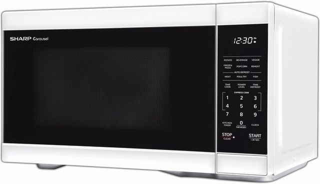 Sharp® Carousel® 1.1 Cu. Ft. White Countertop Microwave-4