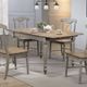 Winners Only® Barnwell Rustic Brown Top Dining Table with Gray Base-1