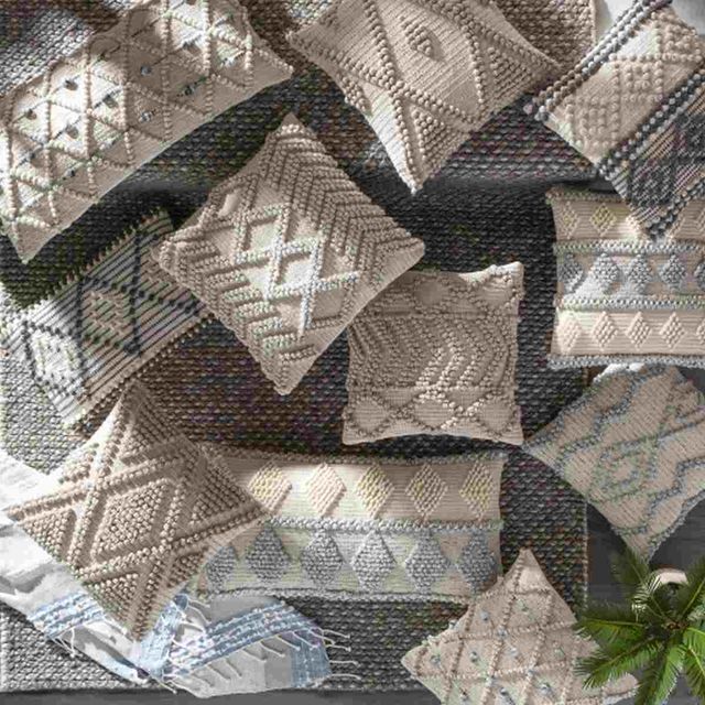 Surya Anders Khaki 14"x22" Pillow Shell with Down Insert-2
