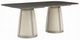ACME Furniture Kasa Gray Dining Table and Champagne Base-0