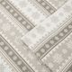 Olliix by Woolrich Tan Snowflake Queen Flannel Cotton Sheet Set-1