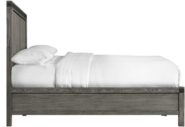 Elements International Wade Gray Twin Youth Panel Bed-1