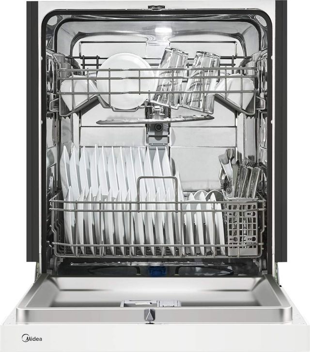Midea® 24" White Front Control Built In Dishwasher -2