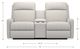 La-Z-Boy® Finley Oyster Power Wall Reclining Loveseat with Console and Headrest-4