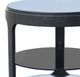 Najarian Furniture Loft Black Round End Table-1