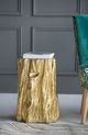 A & B Home Gold Tree Trunk Stool-4
