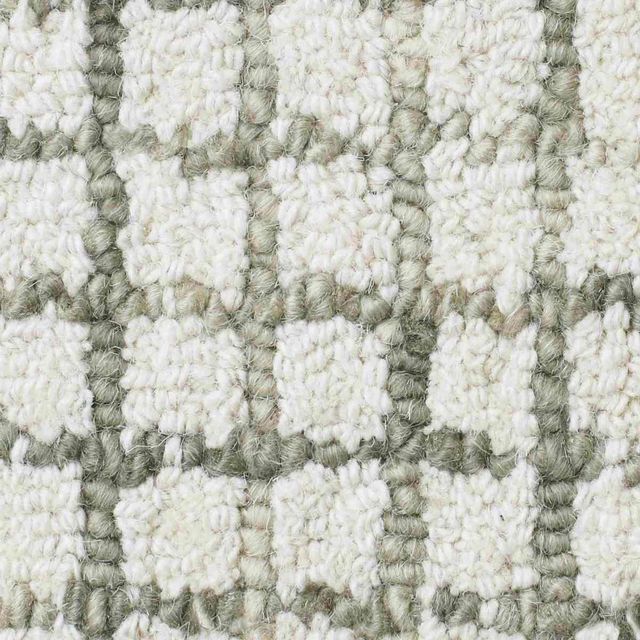 LR Home Criss Cross Silver/Ivory 8'x10' Area Rug-1
