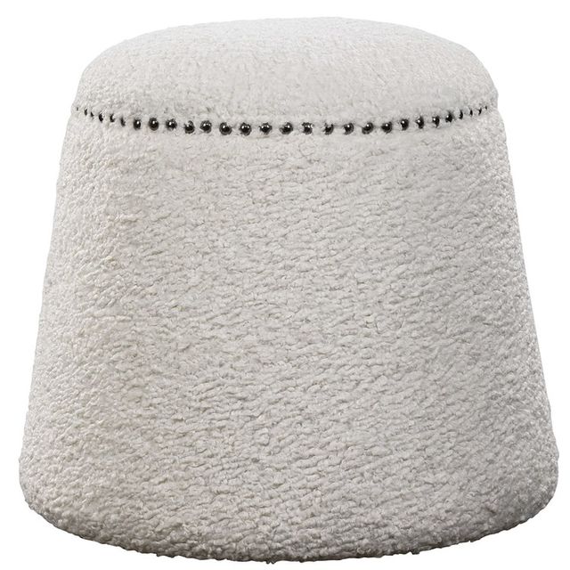 Uttermost® Gumdrop White Ottoman-0