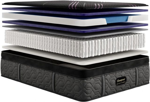 Beautyrest Black® Series 2 Hybrid 14.5" Medium Box Top Queen Mattress-2