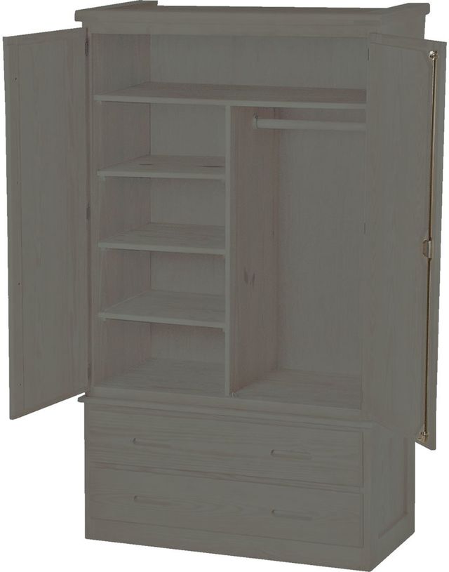 Crate Designs™ Furniture Graphite Comb Armoire-0