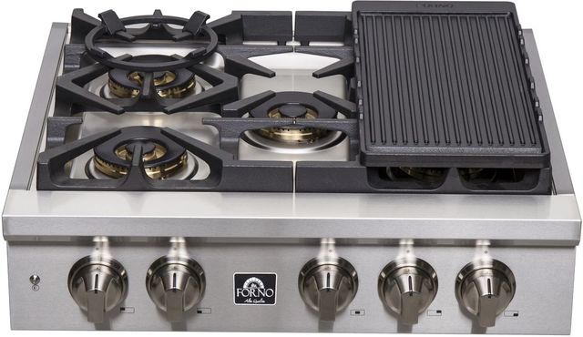 FORNO® ALTA QUALITA 30" Stainless Steel Pro-Style Gas Rangetop-1