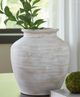 Signature Design by Ashley® Meadie Distressed White Vase-3