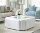 Lexington Home Avondale Clarendon White Upholstered Cocktail Table-1