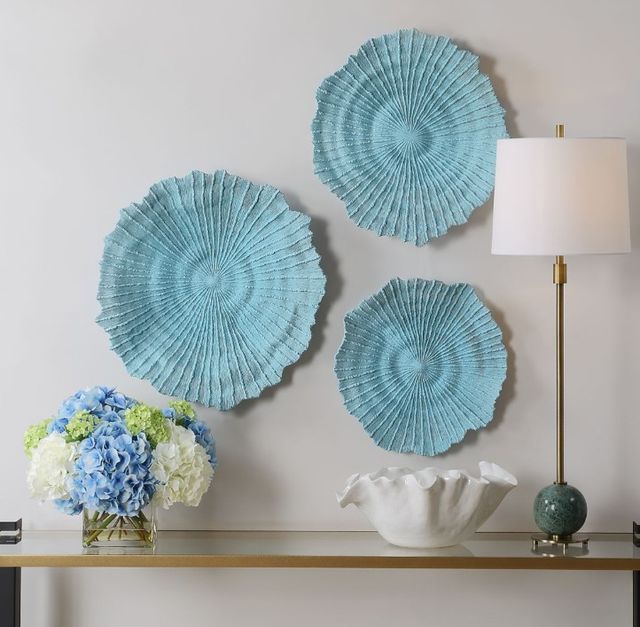 Uttermost® Ocean Gems 3-Piece Blue Wall Decor Set-1