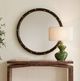 Uttermost® Helia Antique Gold/Matte Black Round Mirror-1