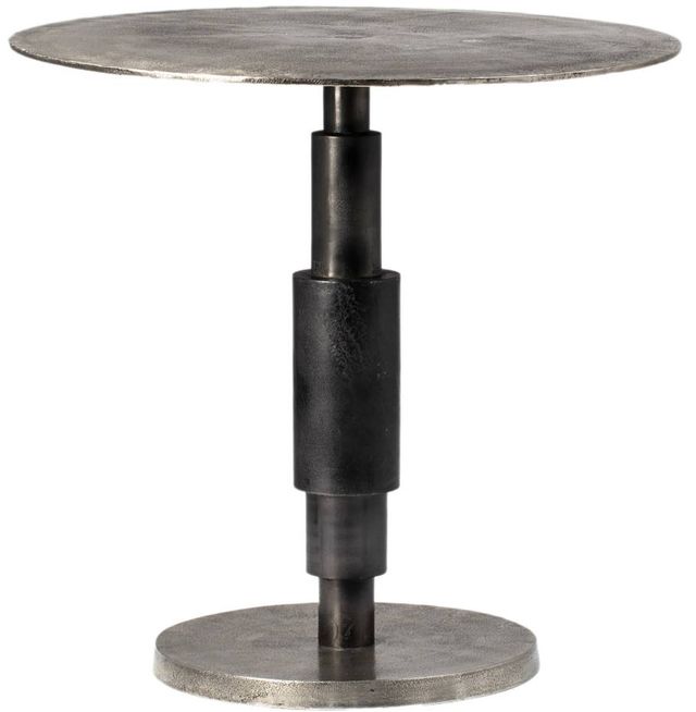 Dovetail Furniture Higsby Black Patina/Raw Nickel Bistro Table-0