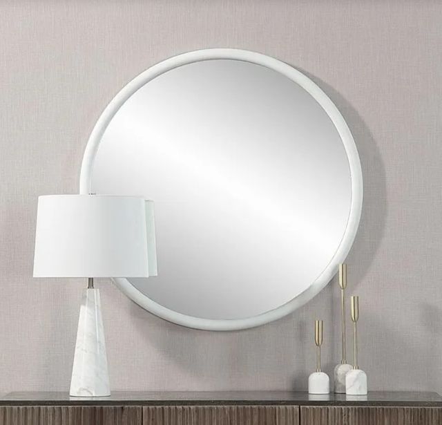 Renwil® Porpoise Matte White Accent Mirror-4