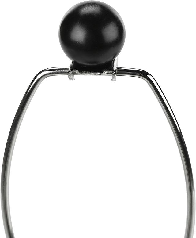 Monarch Specialties Inc. 24"H Black Resin Table Lamp-1