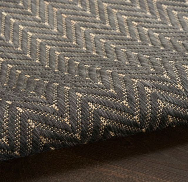 Nourison Home™ Horizon HOZ02 Charcoal 5'x7' Style 2 Area Rug-3