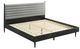 Armen Living Artemio Black/Gray Queen Platform Panel Bed-1
