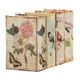 A & B Home 4-Piece Blue/Green/Orange/White Book Box Set-3