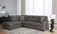 Benchcraft® Olten 2-Piece Graphite Left-Arm Facing Sectional and Chaise-2