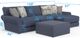 Jackson Furniture Cape May 3-Piece Denim Right Arm Facing Sectional and Chaise-4