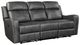 Homelegance® Kellen Smoky Gray Double Power Reclining Sofa-0