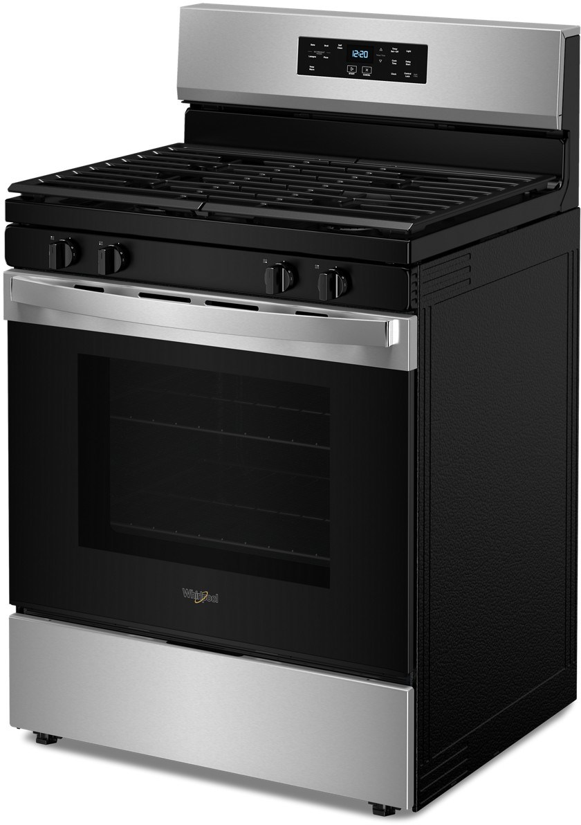 Whirlpool 30" Stainless Steel Freestanding Gas Range