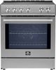 FORNO® Leonardo 30" Stainless Steel Pro Style Induction Range-3
