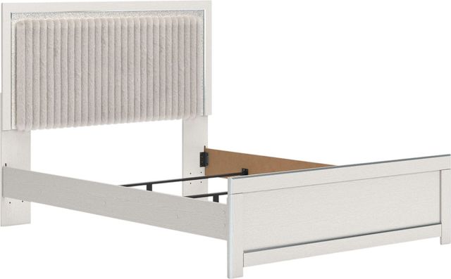 Signature Design by Ashley® Zuraleus 4-Piece White King Upholstered Panel Bedroom Set-1