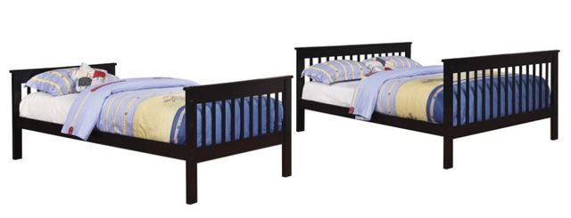 Coaster® Chapman Black Twin/Full Bunk Bed-1